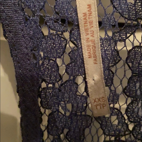 Free people lace tunic dress in dark blue - Picture 2 of 4